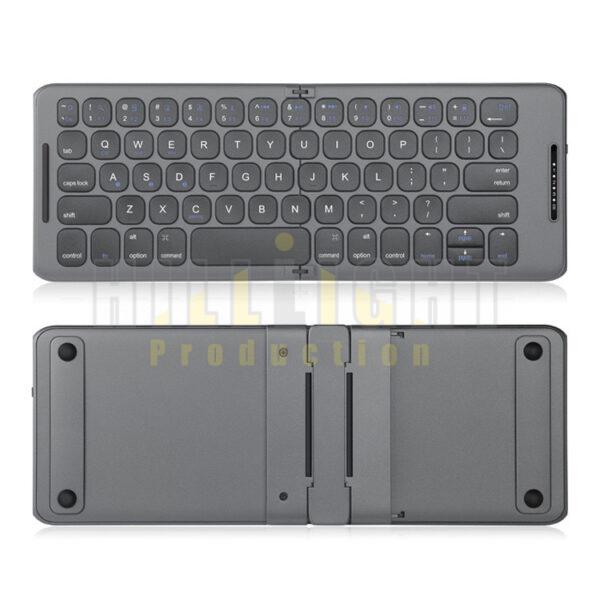 摺疊便攜無線鍵盤 藍牙鍵盤 Foldable Portable Wireless Keyboard Bluetooth Keyboard - HillLightProduction